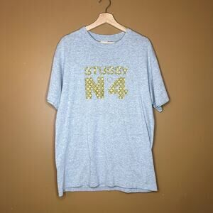 Vintage Stussy N4 Monogram Logo Size Large